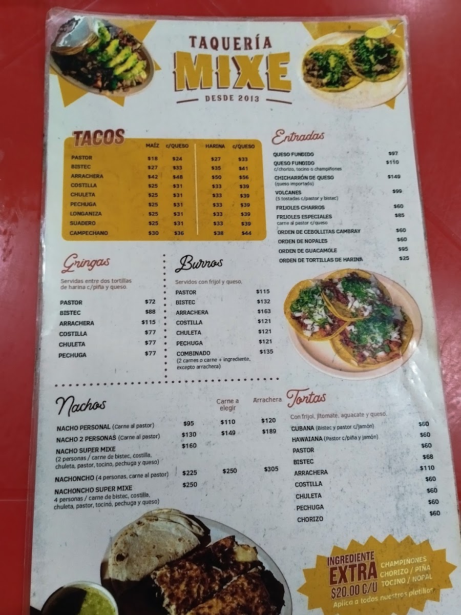 Taquería Mixe Caucel Menu - Image 2
