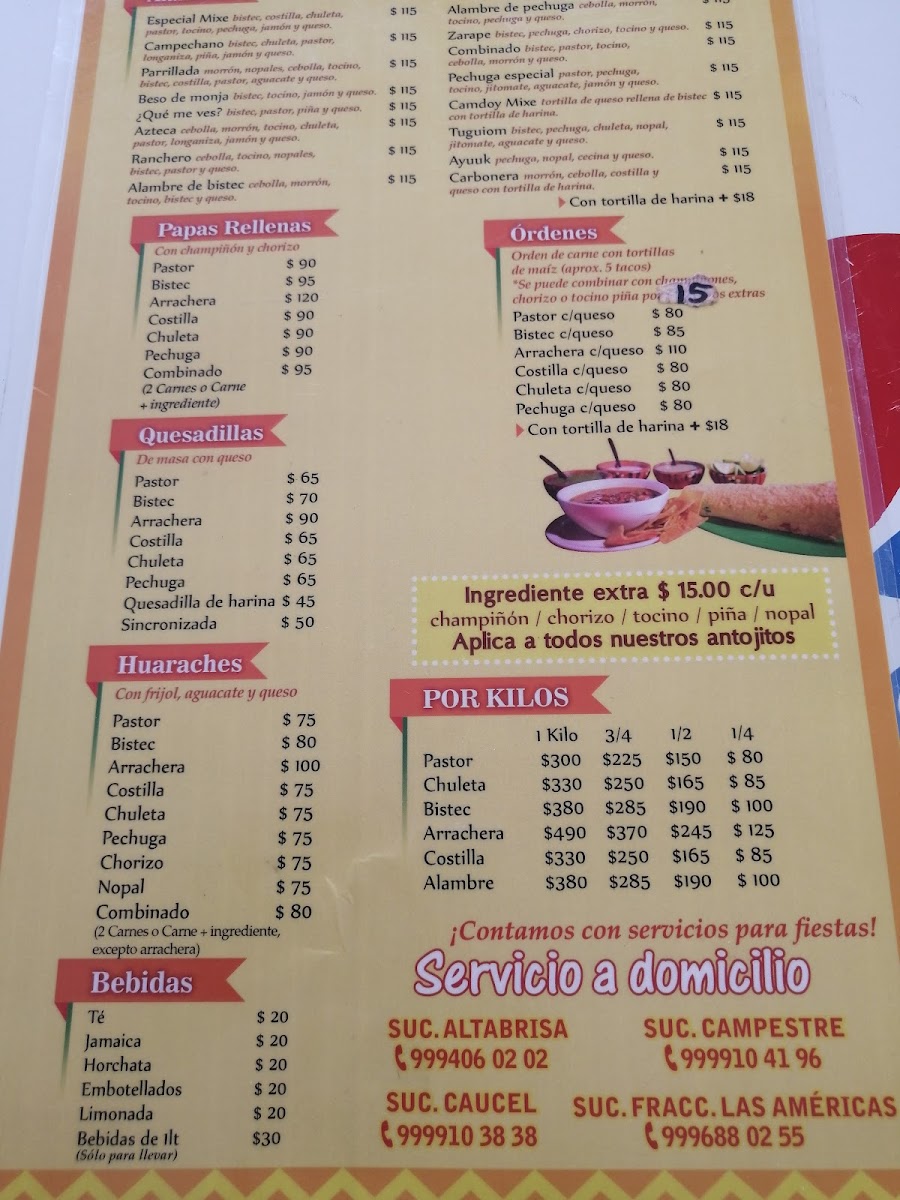 Taquería Mixe Caucel Menu - Image 3